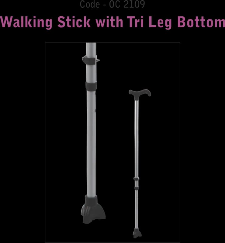 Walking Stick with Tri-leg Bottom